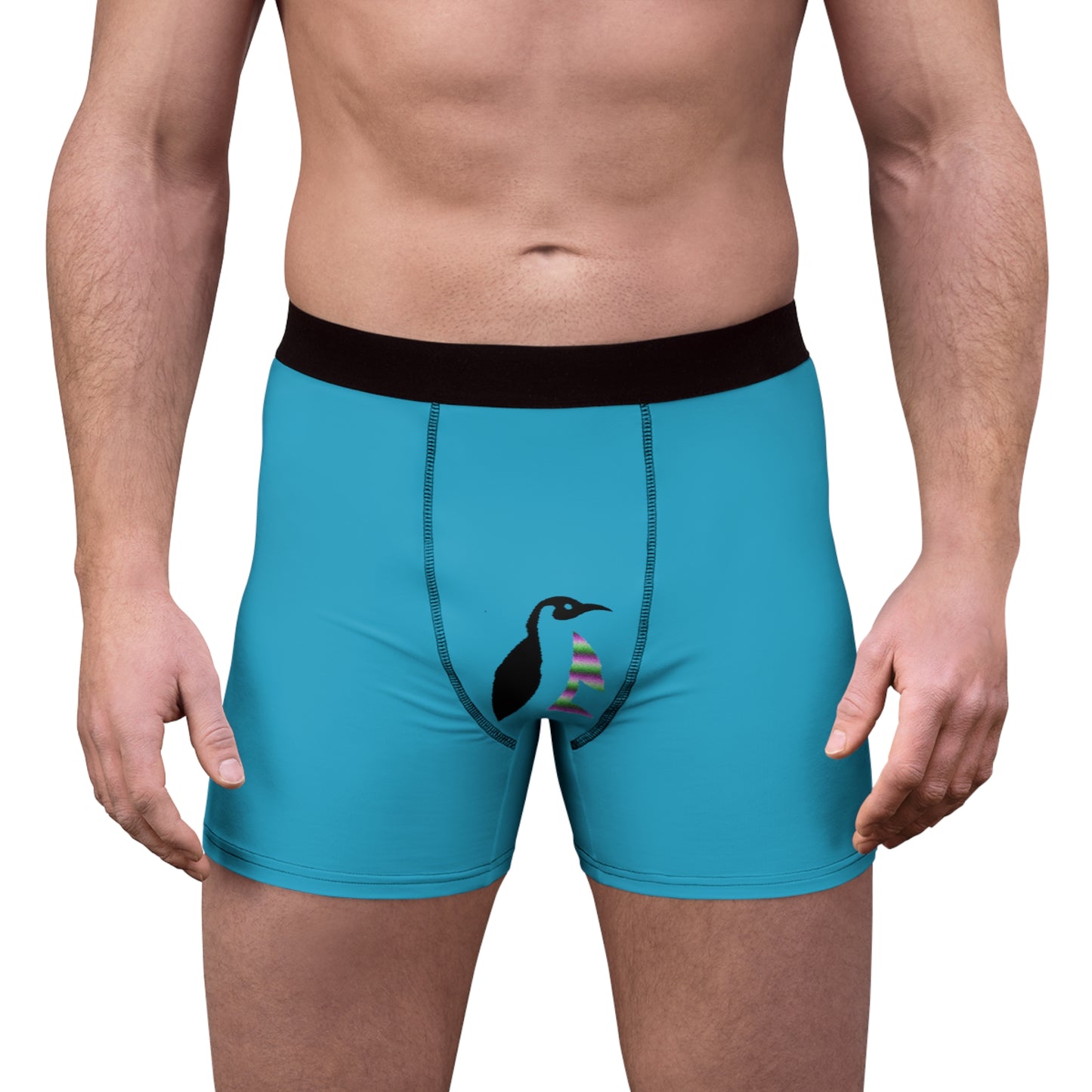 Men's Boxer Briefs: Lost Remember Honor Turquoise