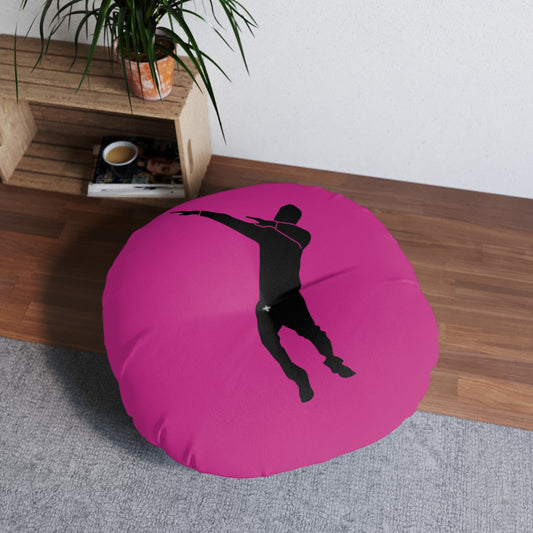 Tufted Floor Pillow, Round: Dance Pink