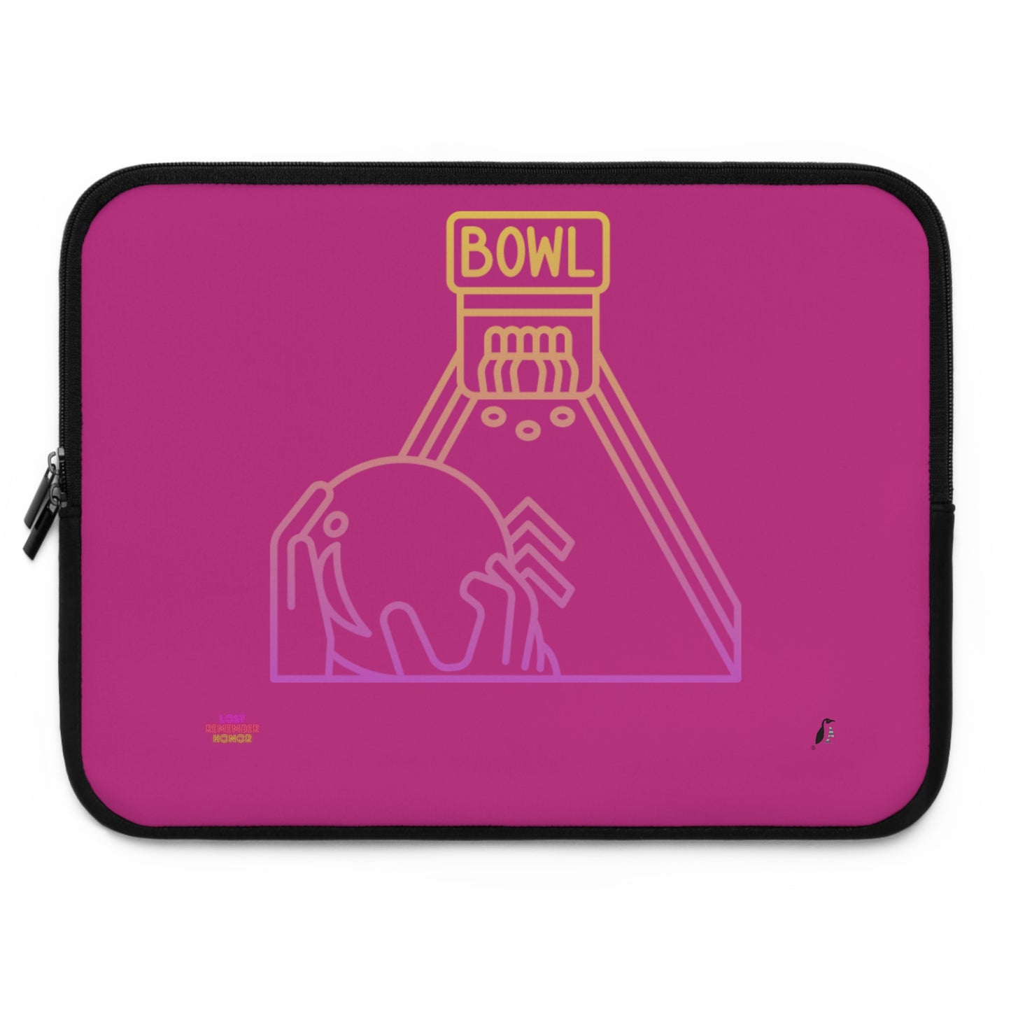 Laptop Sleeve: Bowling Pink