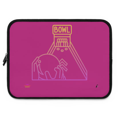 Laptop Sleeve: Bowling Pink