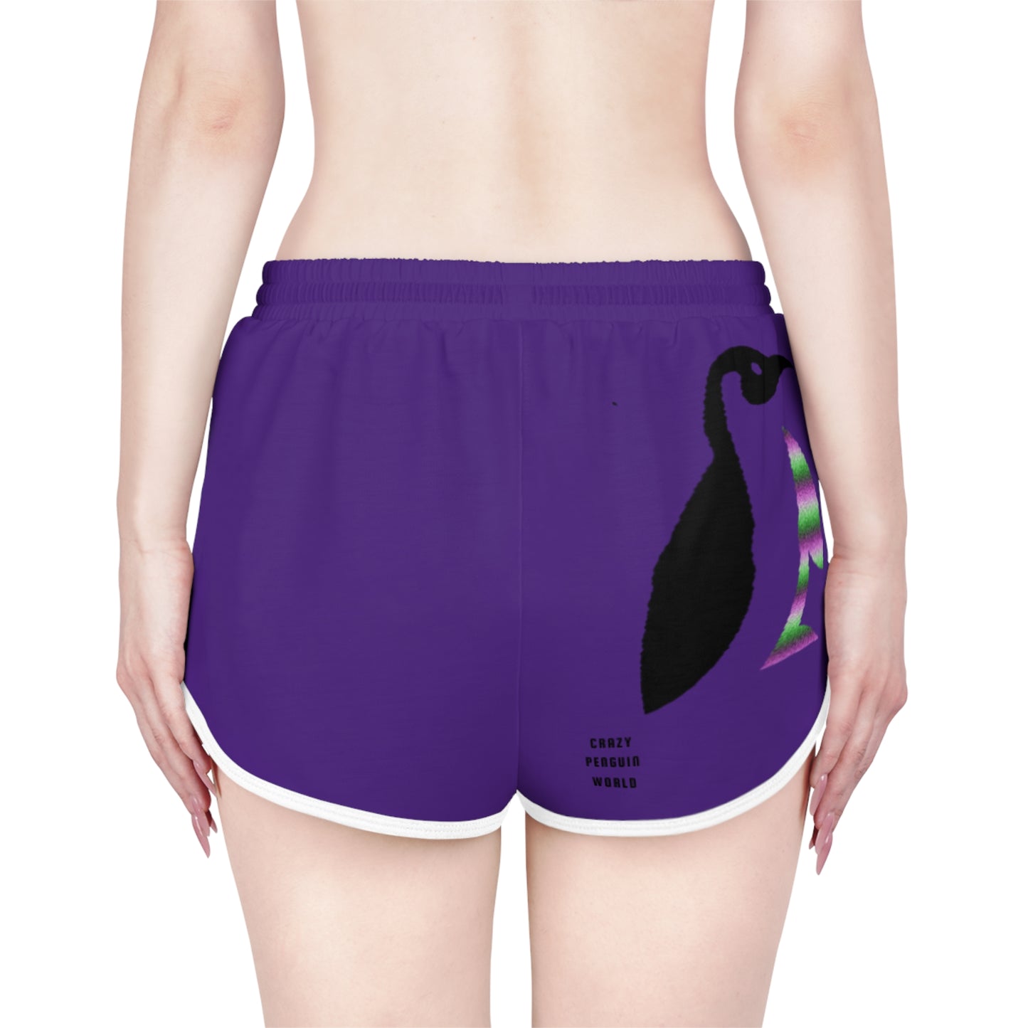 Women's Relaxed Shorts: Lost Remember Honor Purple