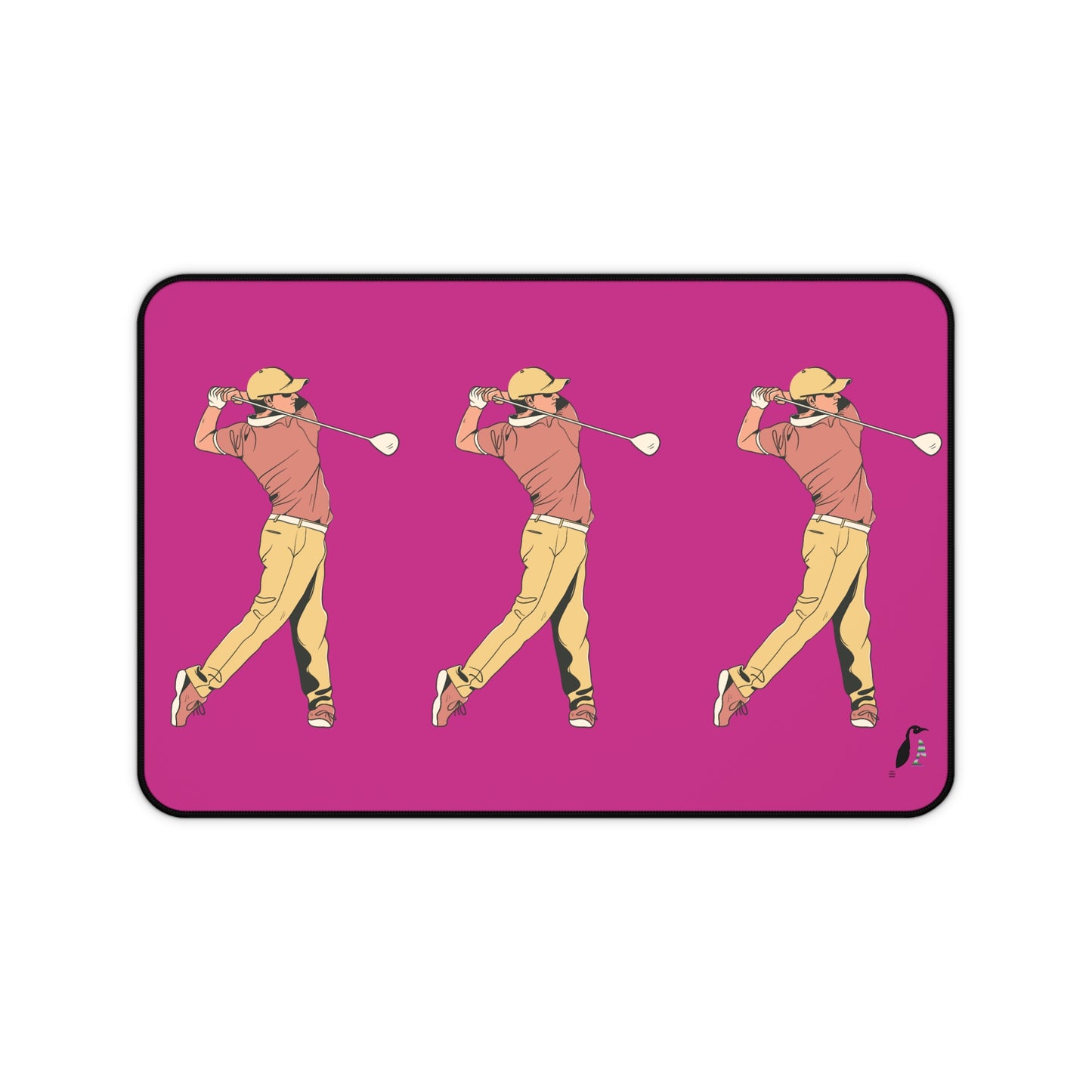 Desk Mat: Golf Pink