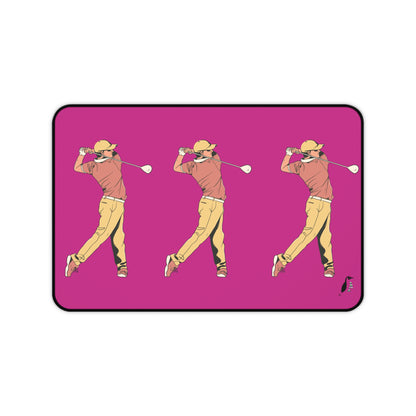 Desk Mat: Golf Pink