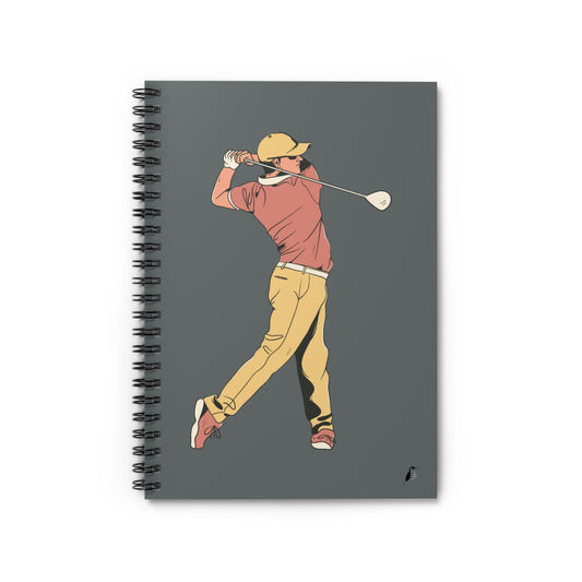 Spiral Notebook - Ruled Line: Golf Dark Grey