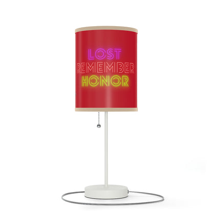 Lamp on a Stand, US|CA plug: Wrestling Dark Red