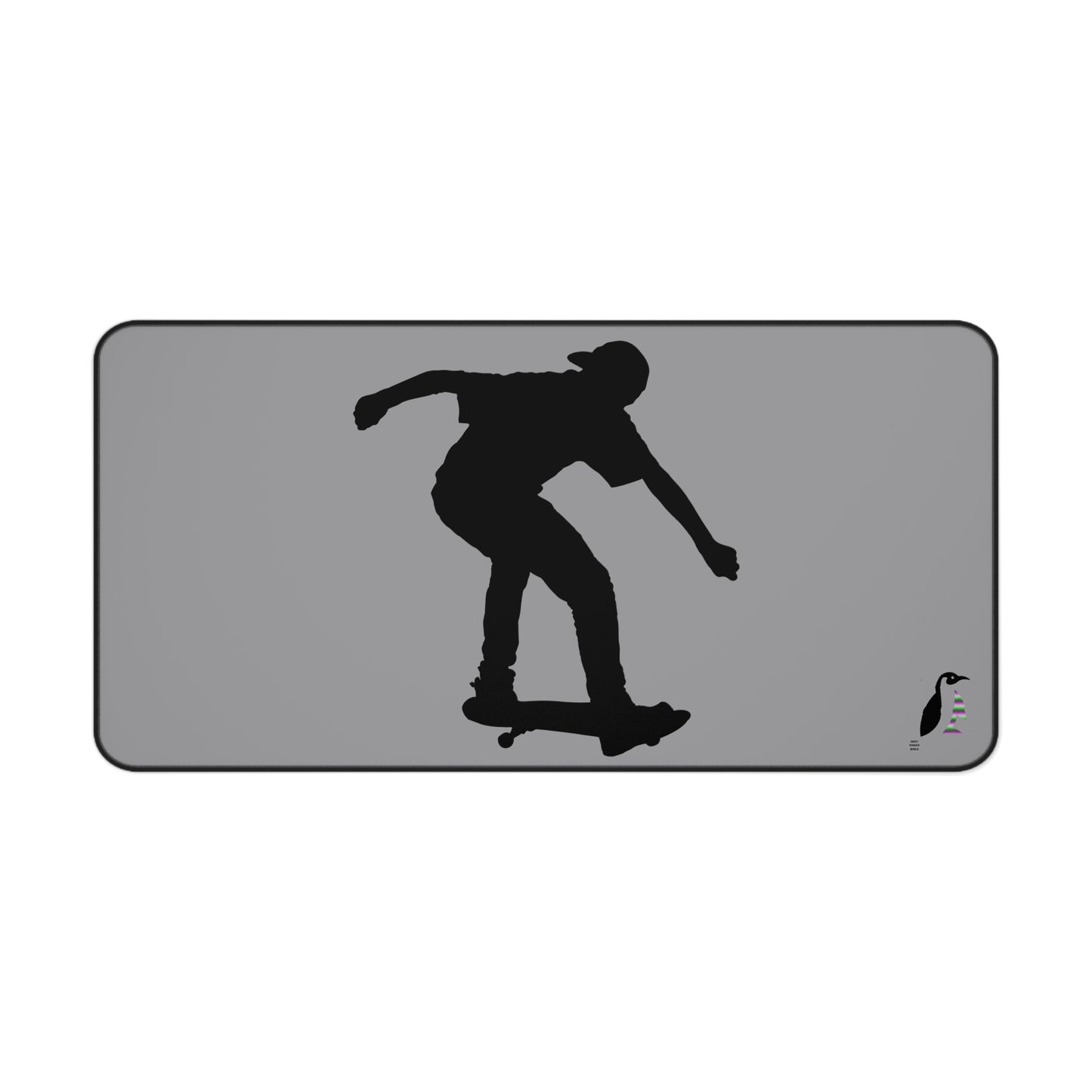 Desk Mat: Skateboarding Grey