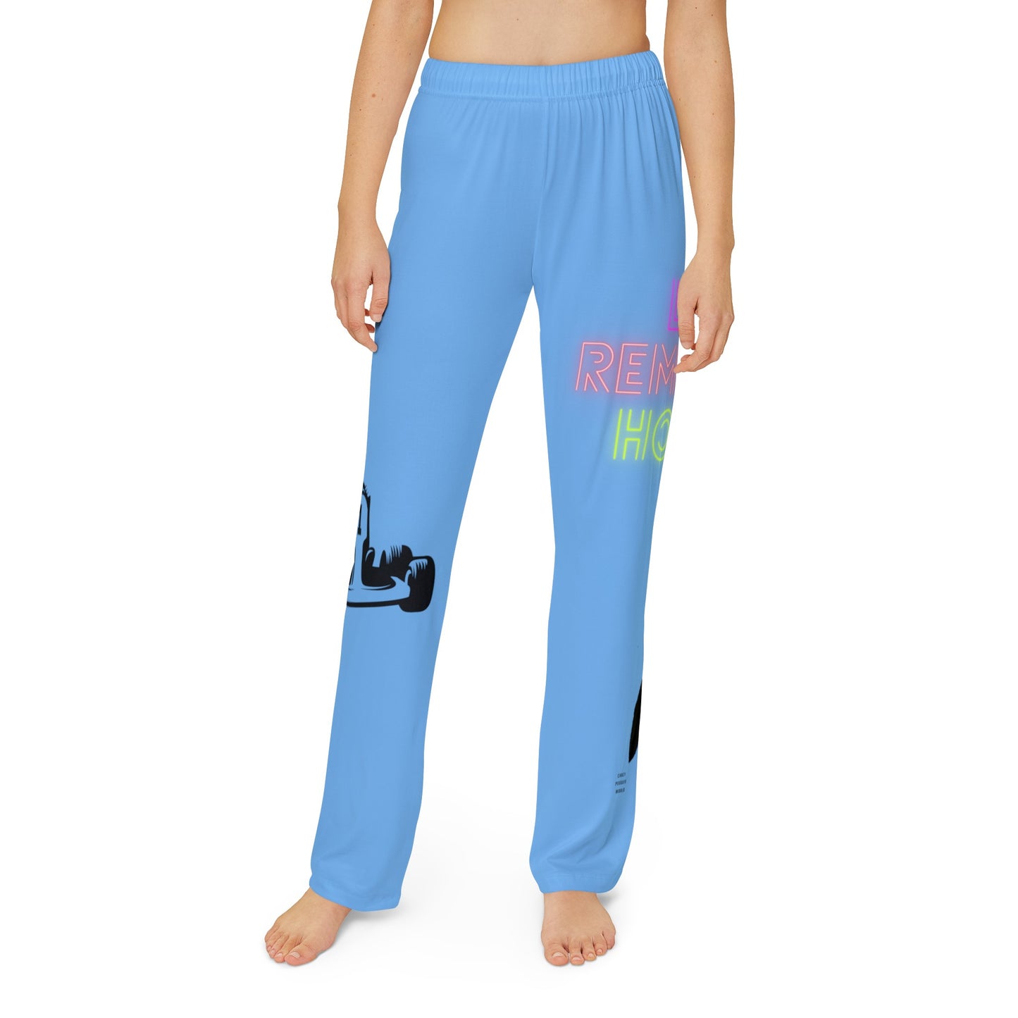 Kids Pajama Pants: Racing Lite Blue