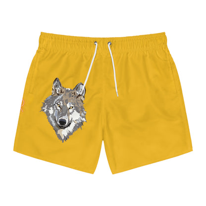 Swim Trunks: Wolves Yellow