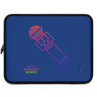 Laptop Sleeve: Music Dark Blue