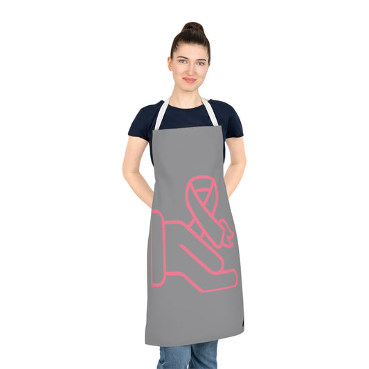 Adult Apron: Fight Cancer Grey