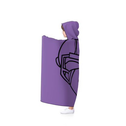 Hooded Blanket: Football Lite Purple