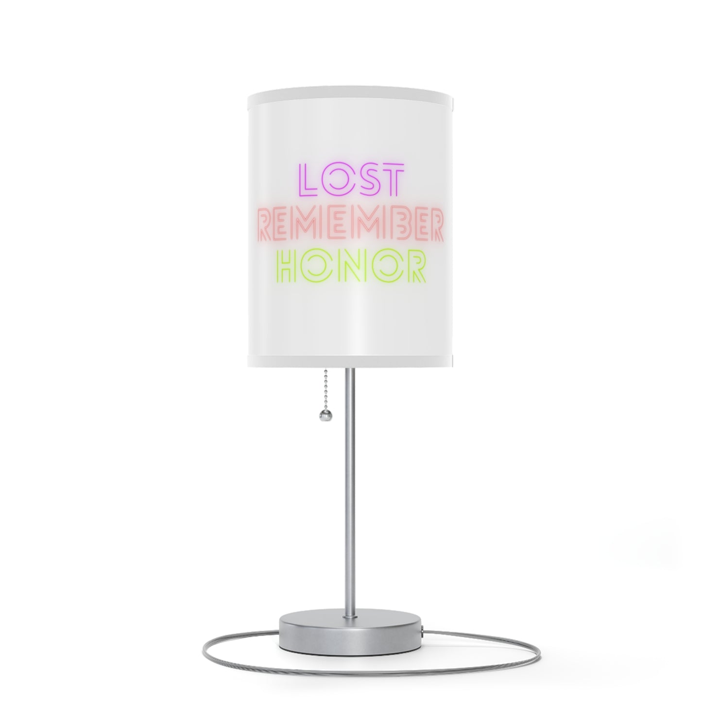 Lamp on a Stand, US|CA plug: Weightlifting White