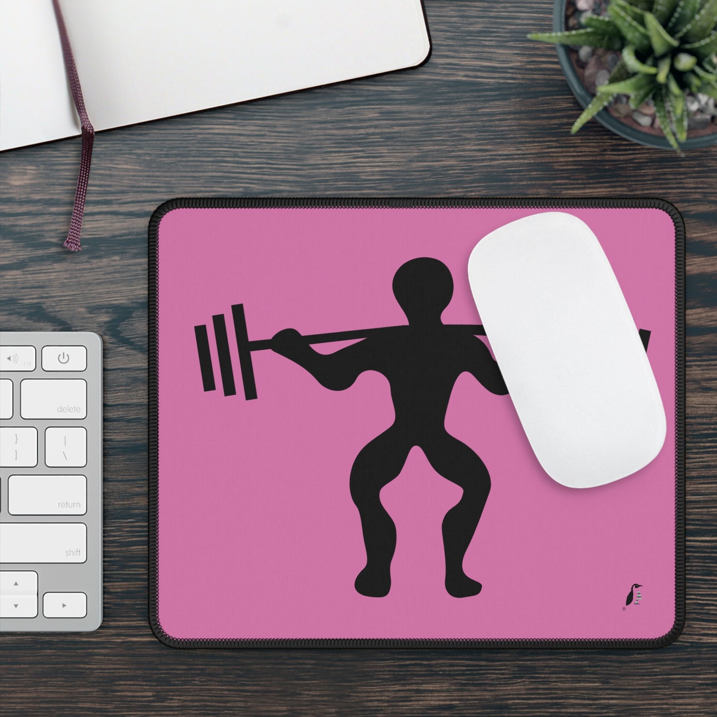 Gaming Mouse Pad: Weightlifting Lite Pink