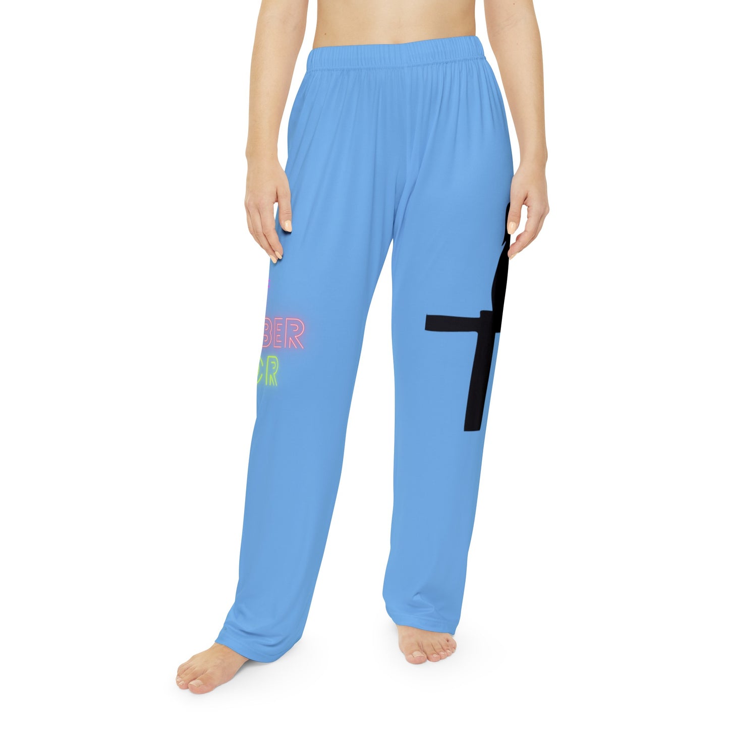 Women's Pajama Pants: Fishing Lite Blue