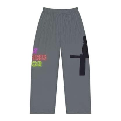 Women's Pajama Pants: Fishing Dark Grey