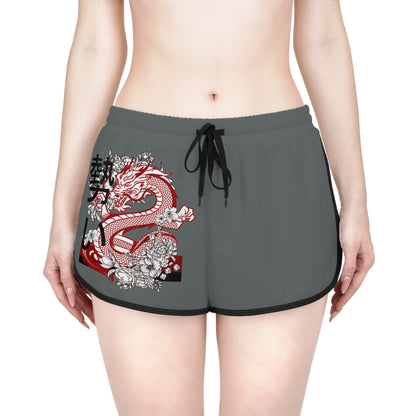 Women's Relaxed Shorts: Dragons Dark Grey