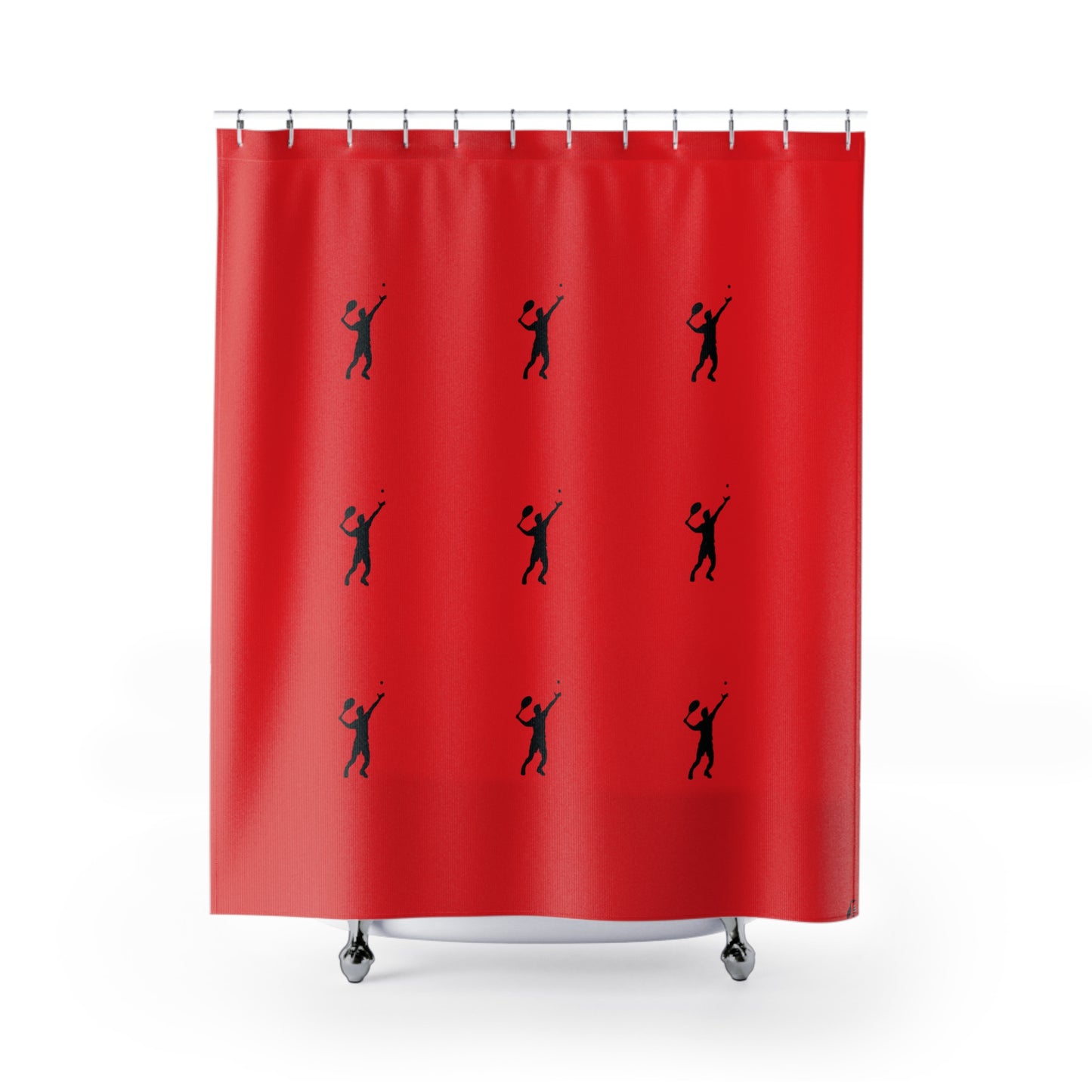 Shower Curtains: #2 Tennis Red