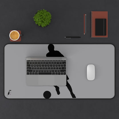 Desk Mat: Soccer Grey