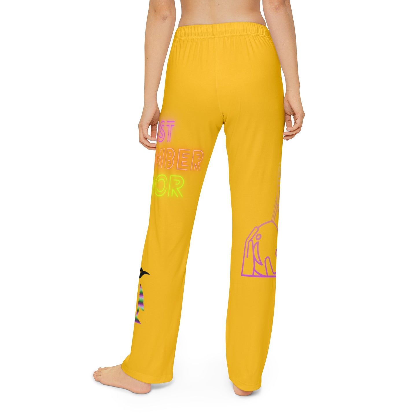 Kids Pajama Pants: Bowling Yellow