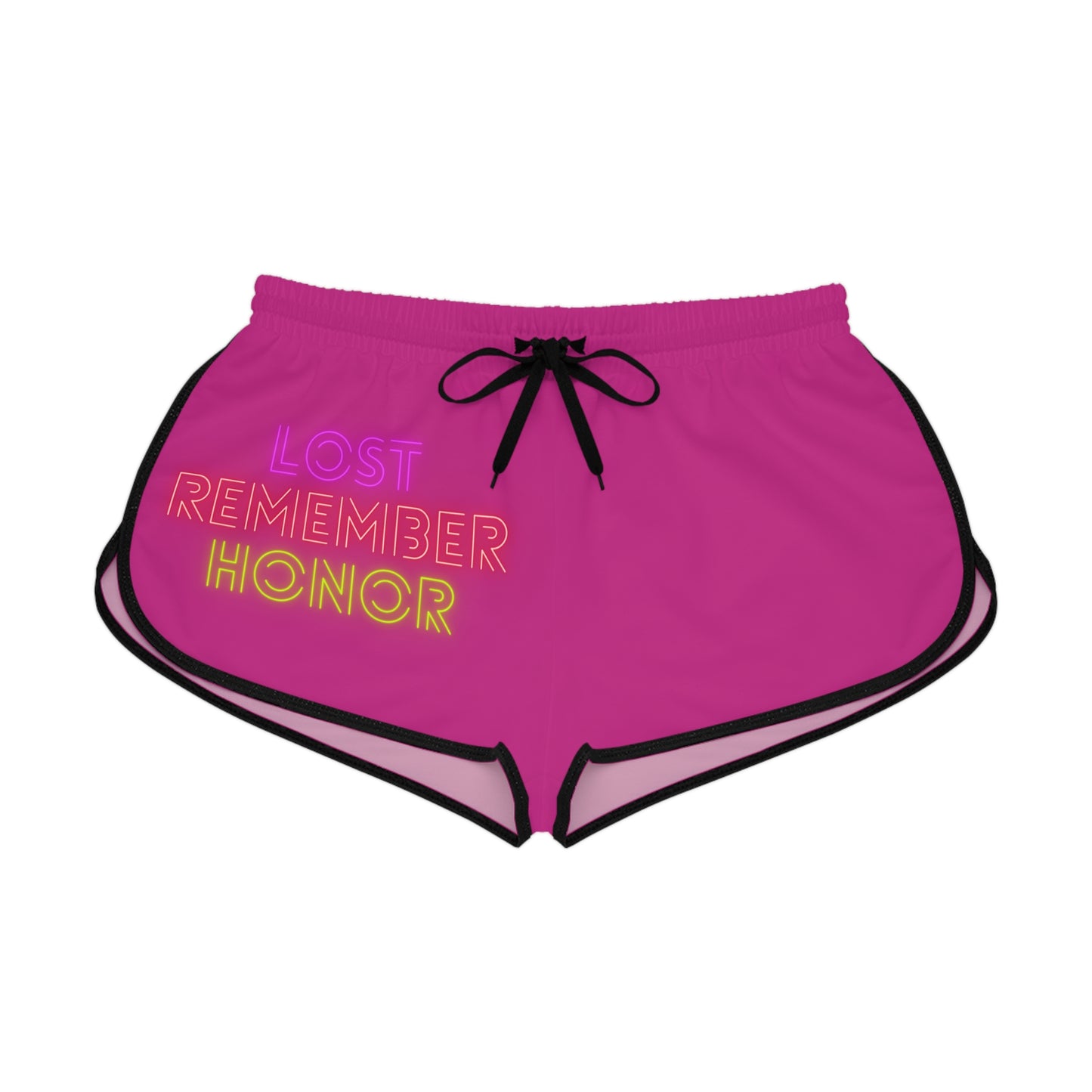 Women's Relaxed Shorts: Lost Remember Honor Pink