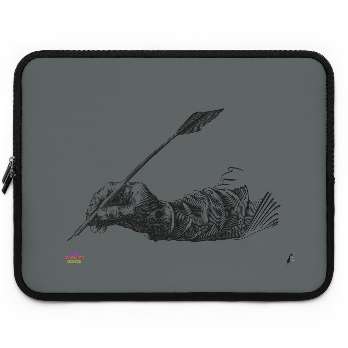 Laptop Sleeve: Writing Dark Grey