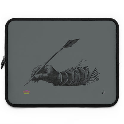 Laptop Sleeve: Writing Dark Grey