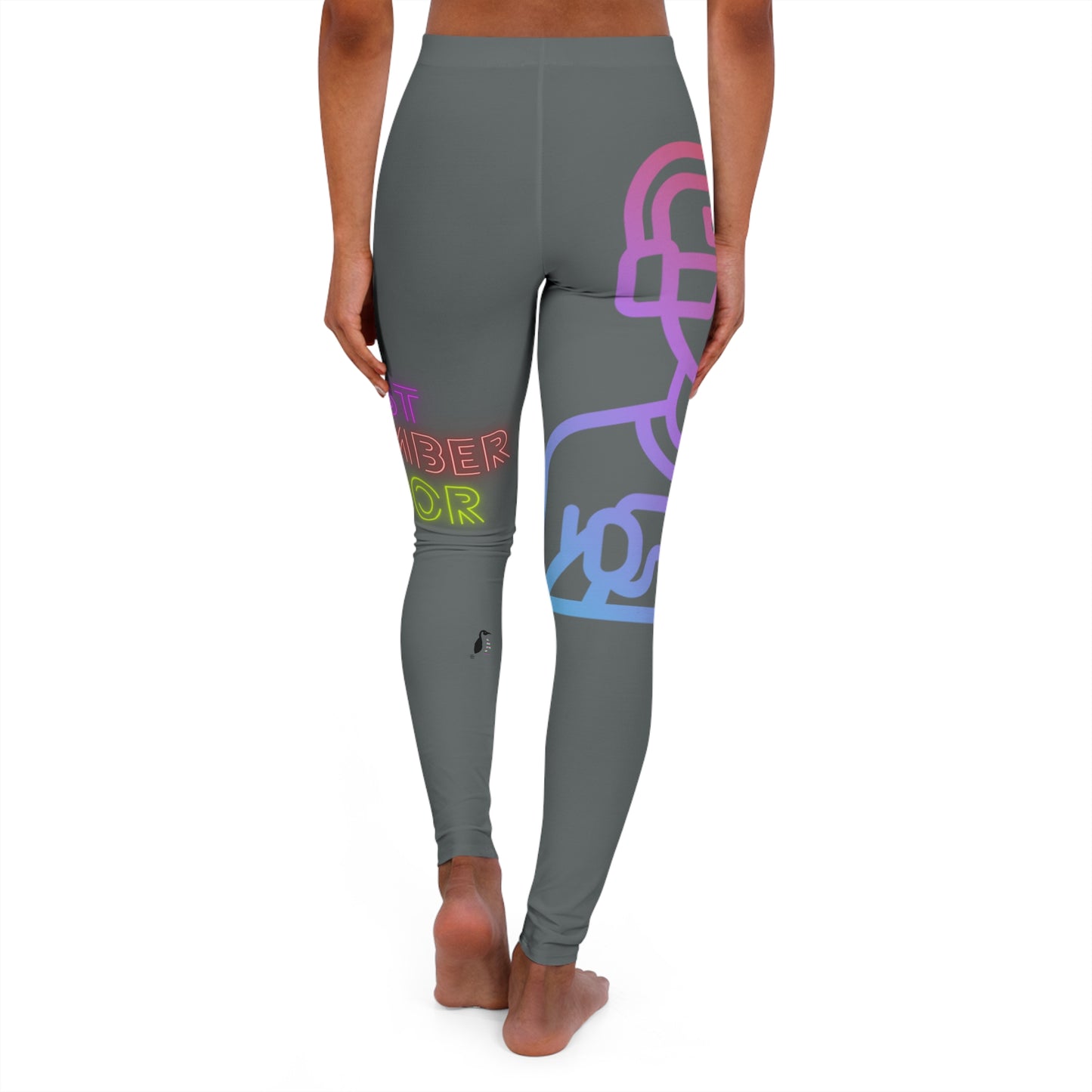 Women's Spandex Leggings: Gaming Dark Grey