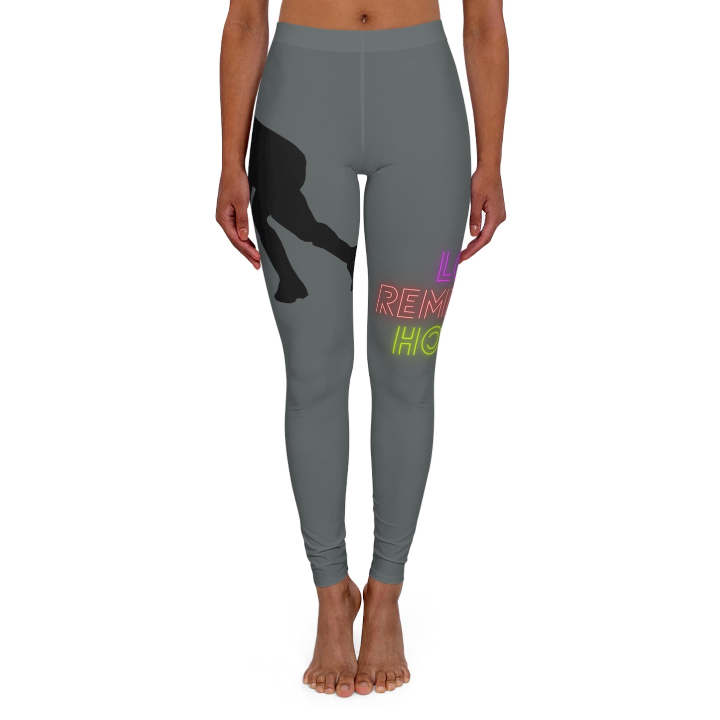 Women's Spandex Leggings: Hockey Dark Grey