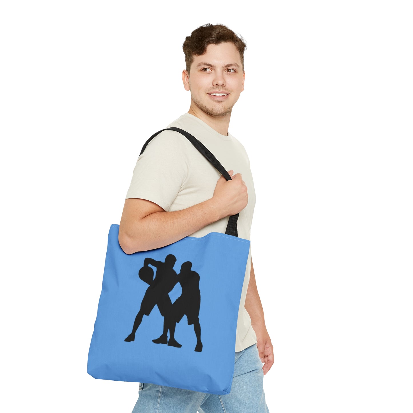 Tote Bag: Basketball Lite Blue