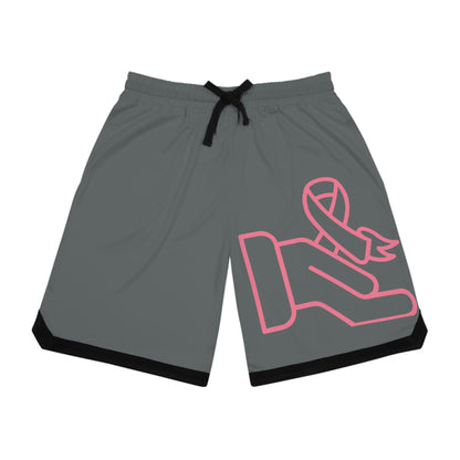 Basketball Rib Shorts: Fight Cancer Dark Grey