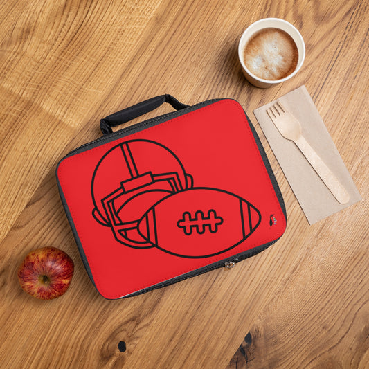 Lunch Bag: Football Red