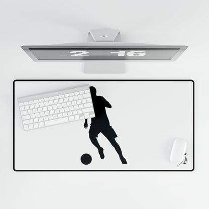 Desk Mats: Soccer White