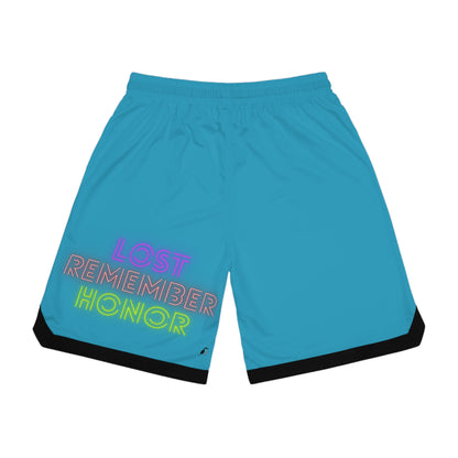 Basketball Rib Shorts: Weightlifting Turquoise