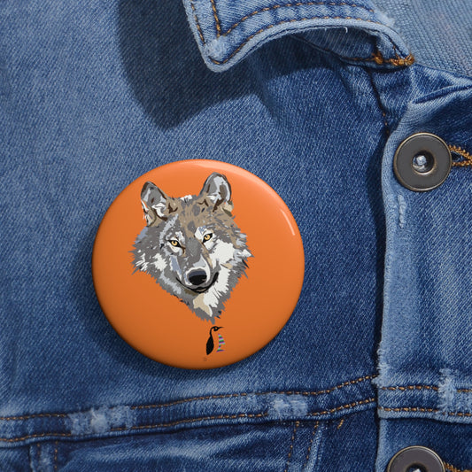 Custom Pin Buttons Wolves Crusta