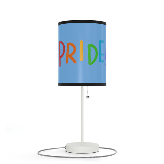 Lamp on a Stand, US|CA plug: LGBTQ Pride Lite Blue