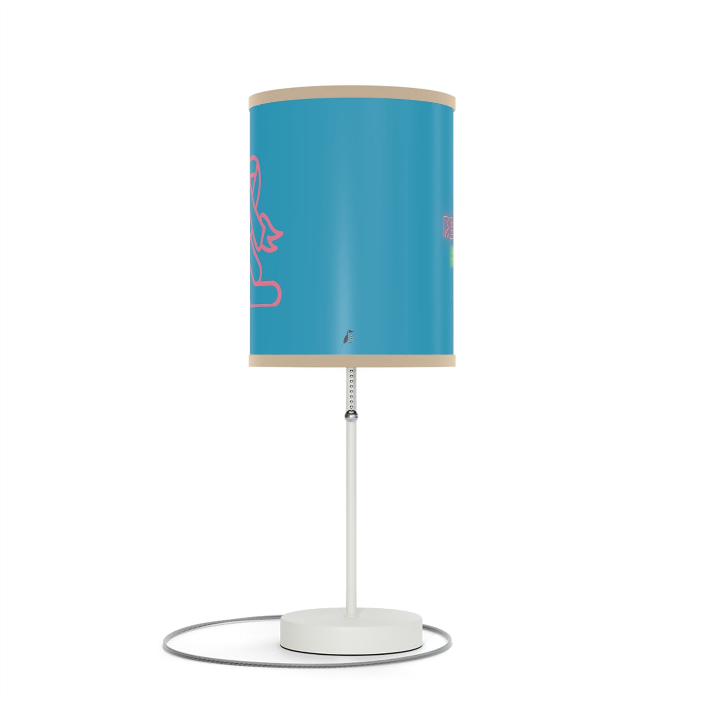 Lamp on a Stand, US|CA plug: Fight Cancer Turquoise