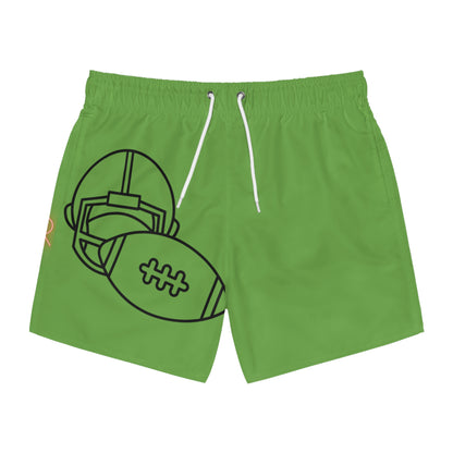 Swim Trunks: Football Green