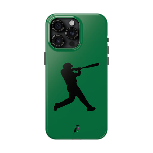 Tough Phone Cases (for iPhones): Baseball Dark Green