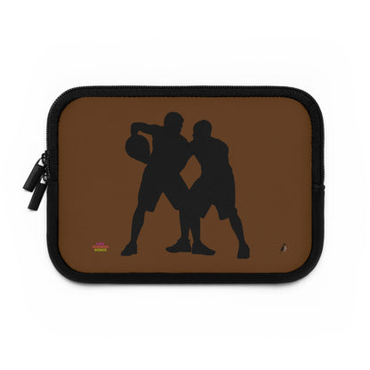 Laptop Sleeve: Basketball Brown