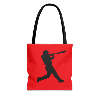 Tote Bag: Baseball Red