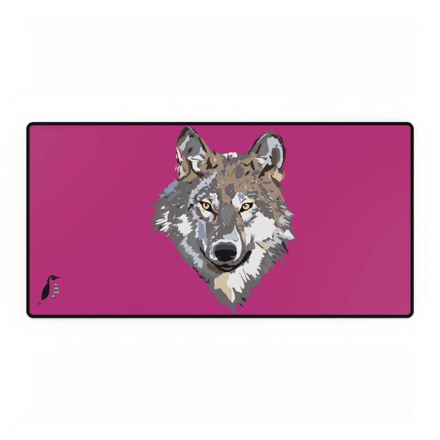 Desk Mats: Wolves Pink