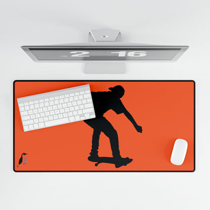 Desk Mats: Skateboarding Orange