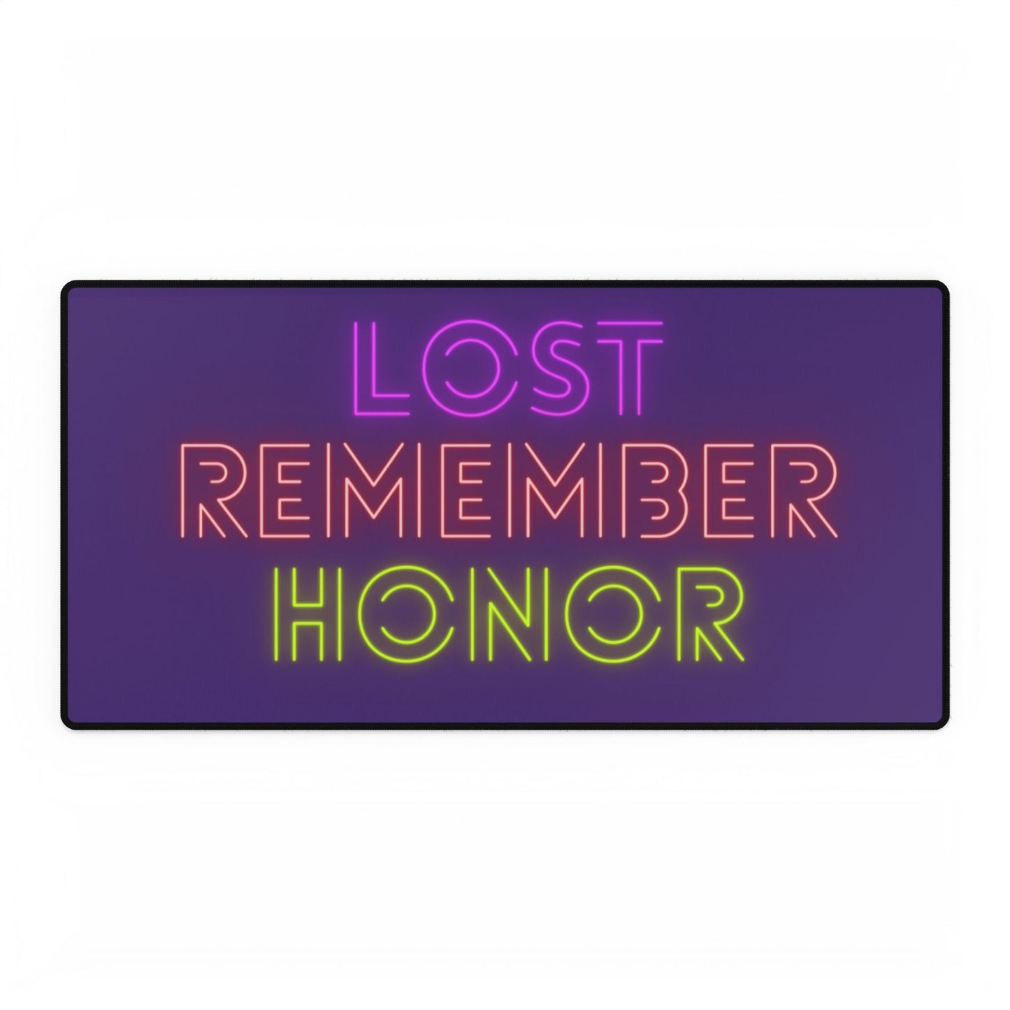 Desk Mats: Lost Remember Honor Purple