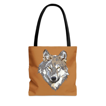 Tote Bag: Wolves Lite Brown