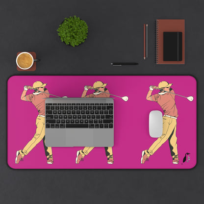 Desk Mat: Golf Pink