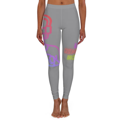 Women's Spandex Leggings: Gaming Grey