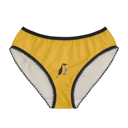 Women's Briefs: Weightlifting Yellow