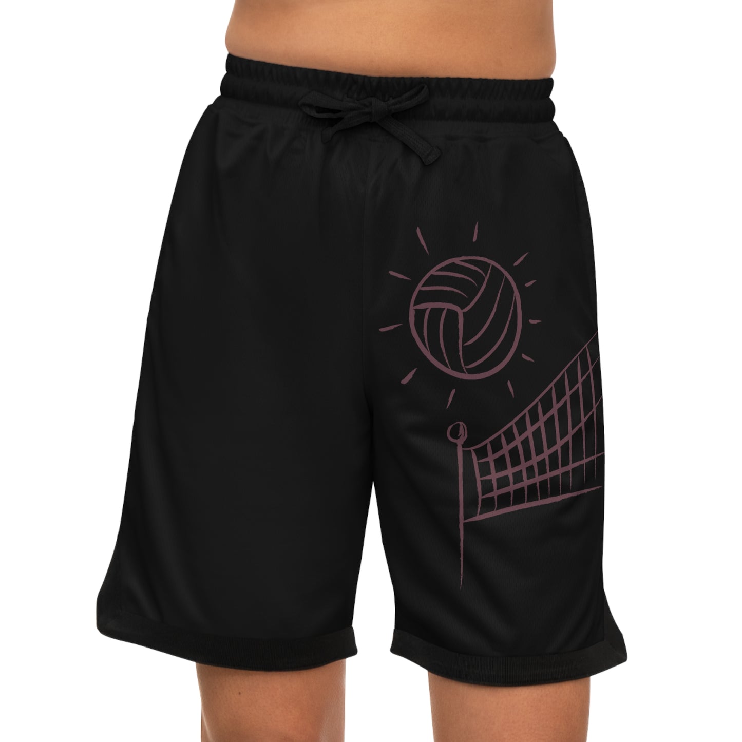 Basketball Rib Shorts: Volleyball Black