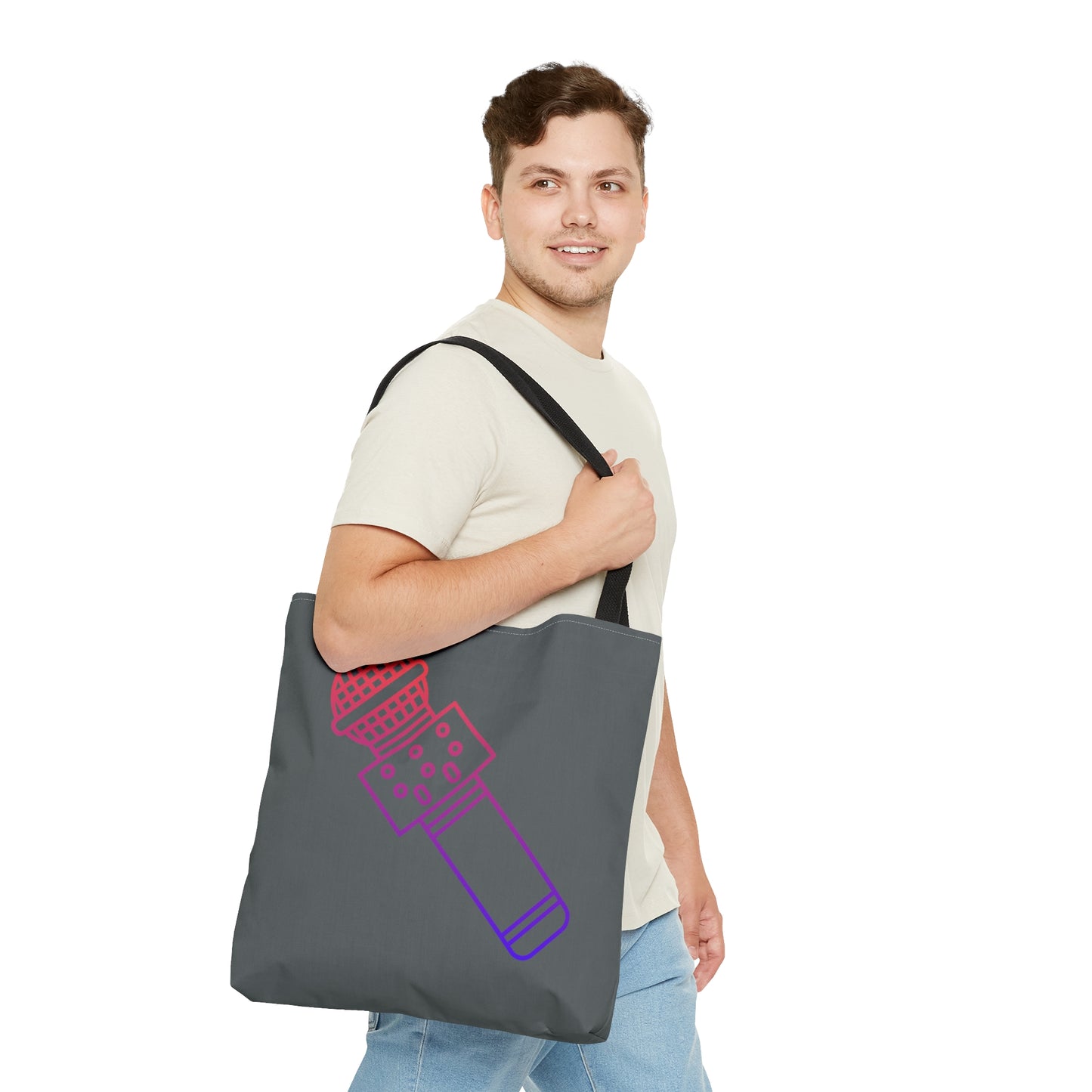 Tote Bag: Music Dark Grey