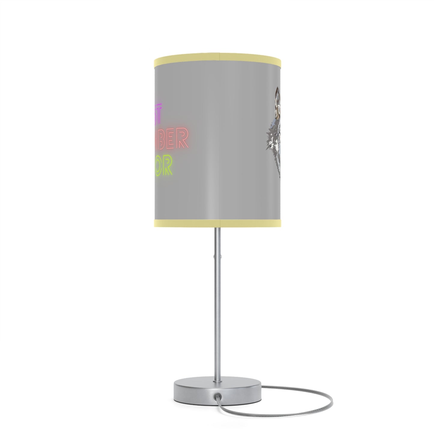 Lamp on a Stand, US|CA plug: Wolves Lite Grey 